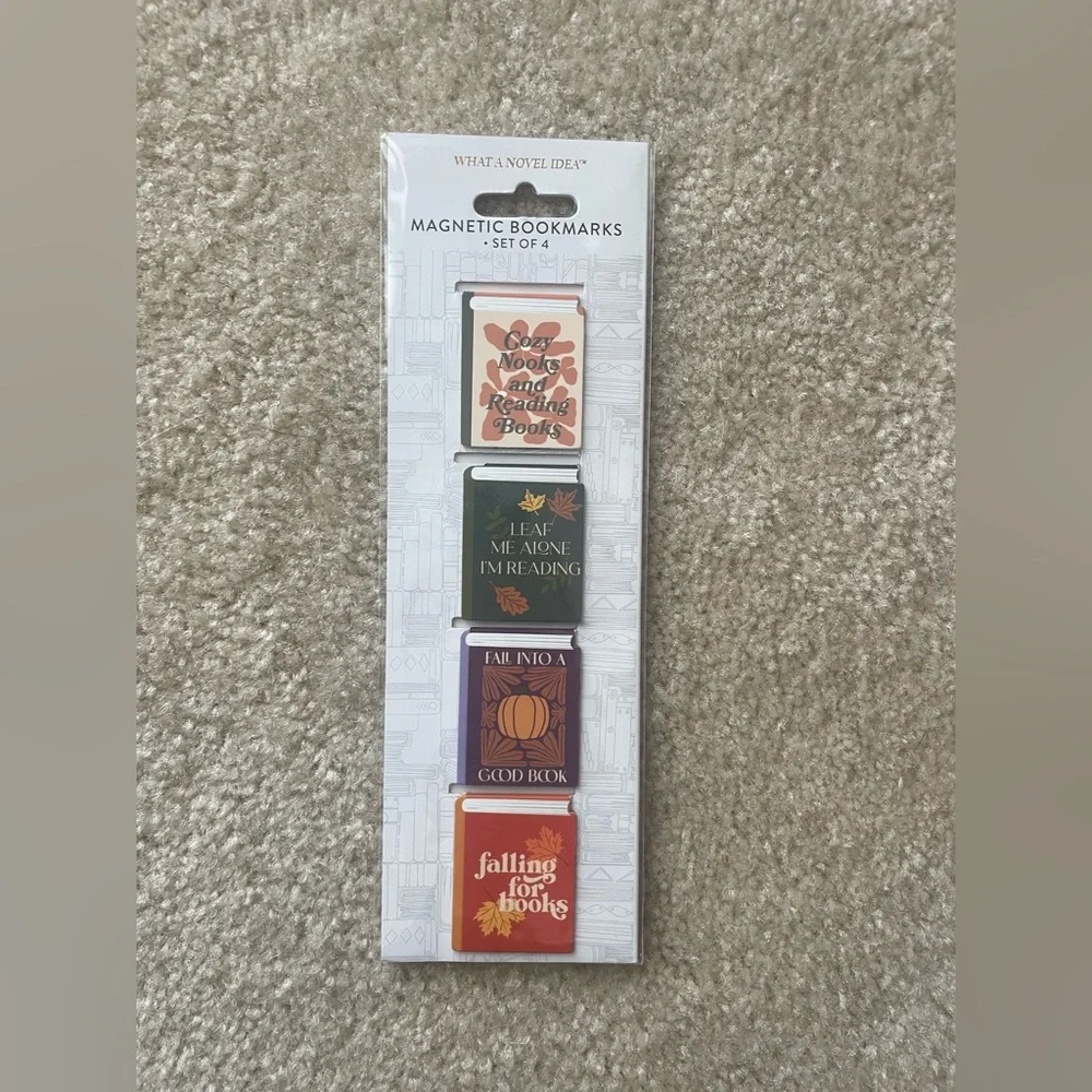NWT‎ Magnetic Bookmarks. Fall/Autumn/Literary Theme.